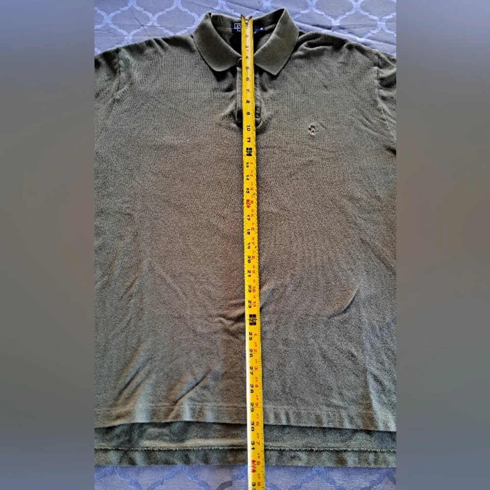 Polo by Ralph Lauren Olive Green Long Sleeve Cotton Polo Shirt Men's XL